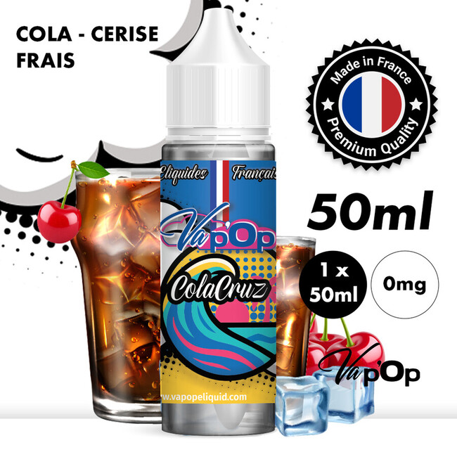 ELIQUIDE COLA CERISE VAPOP 50ML 0MG