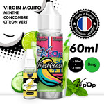 1 x 60ml + BOOSTERS NICOTINE 50MPGV 50VG FRESHCOAST ELIQUIDE SAVEUR CONCOMBRE MENTHE CITRON VERT ELIQUIDES FRUITS FRAIS FRANÇAIS VAPOP-1